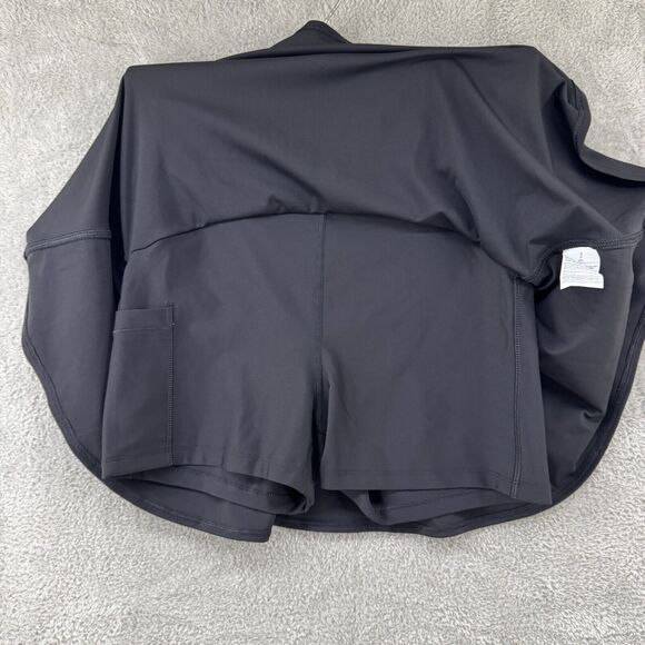 Old Navy Skirt S Black Active Powersoft Mini Skort Extra High-Rise Go Dry A-Line - Picture 3 of 9